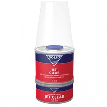 SOLID, Лак с отвердителем, JET CLEAR 2:1, 0,5 л + 0,25 л