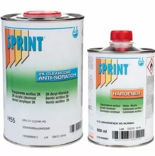 SPRINT, Лак акриловый H55 HS Anti-Scratch, 1 л + 0,5л (C15)